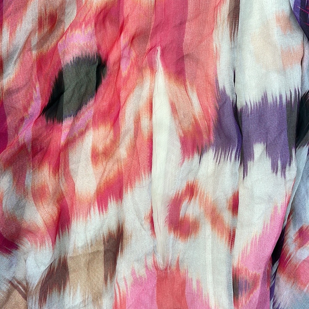 Alexis Pavton-Tribal Pink maxi silk dress - Picture 11 of 13